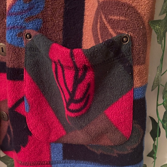 2000’s Colorful Leaf Patterned Jacket - Picture 2 of 5